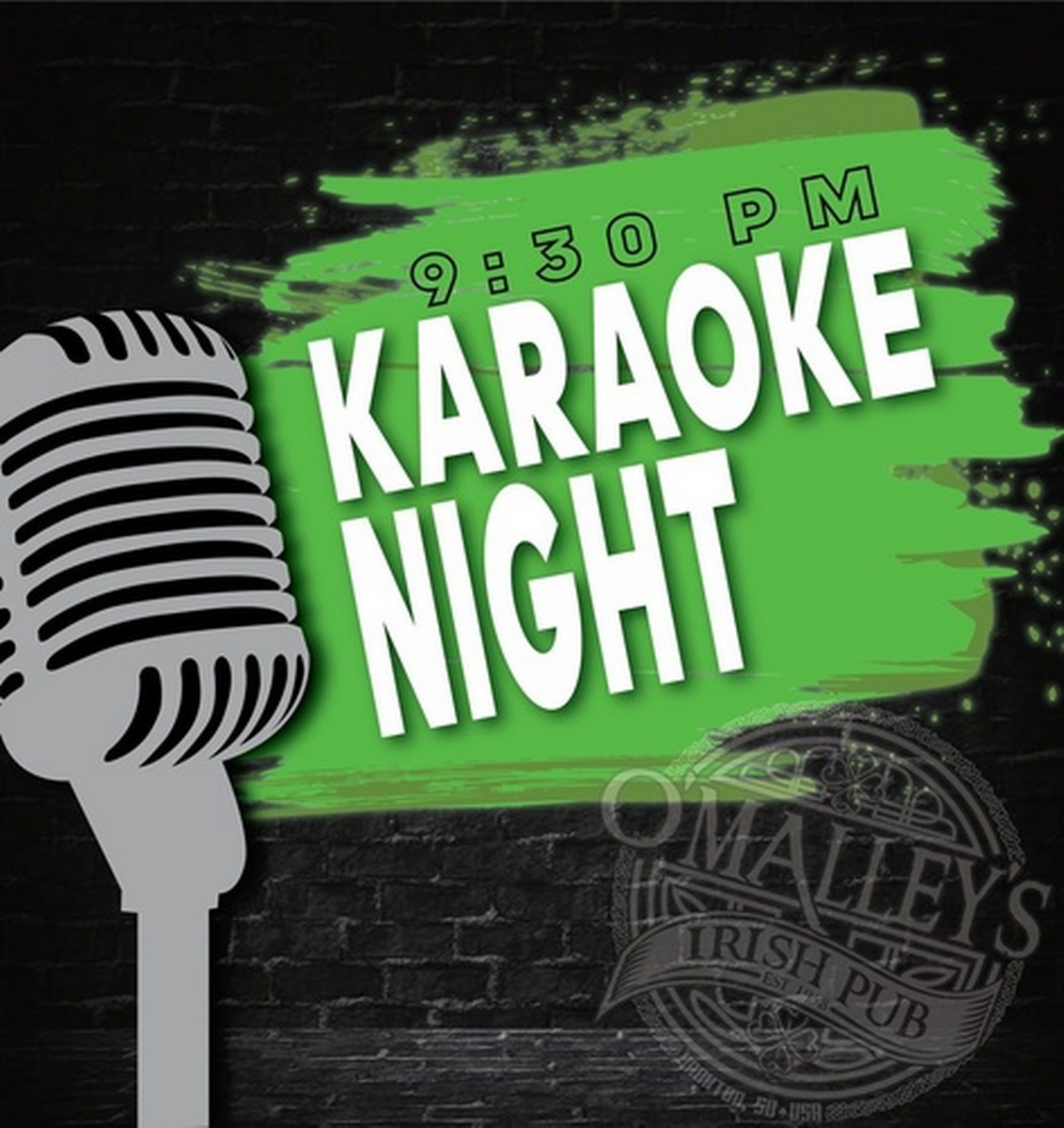 Karaoke at O'Malley's Nov 10, 2023 Community Events Calendar
